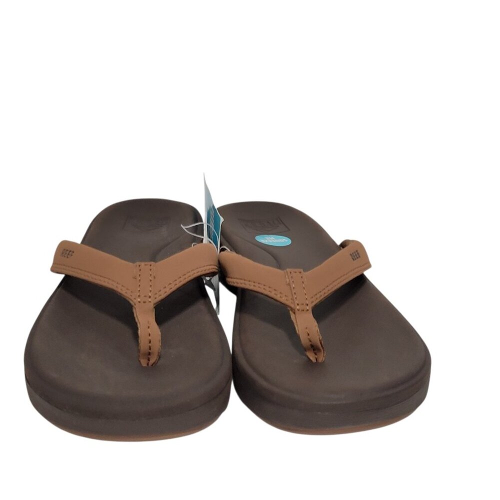 Reef Cushion Cloud Flip Flop Sandals Womens Size 6 Espresso Brown Arch Support - Picture 2 of 13